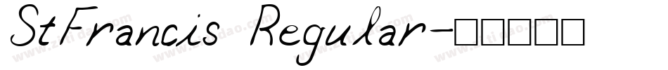 StFrancis Regular字体转换